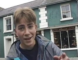 Tom Hunt sends a message to his Mum via video link at Tregarron